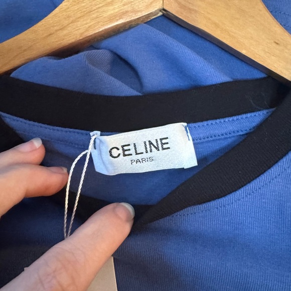 Celine Blue Short Sleeve Tee - Picture 3 of 3